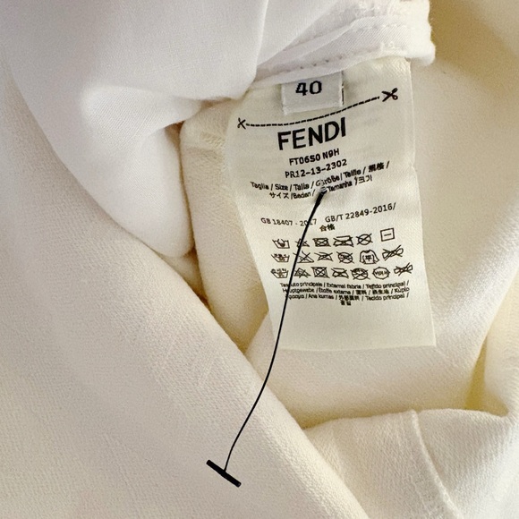 Fendi x Marc Jacob Logo Jean Skirt - Picture 7 of 8